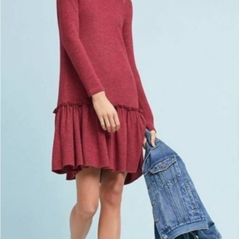 Anthropologie Sunday in Brooklyn Drop-Waist Sweater Dress, size L